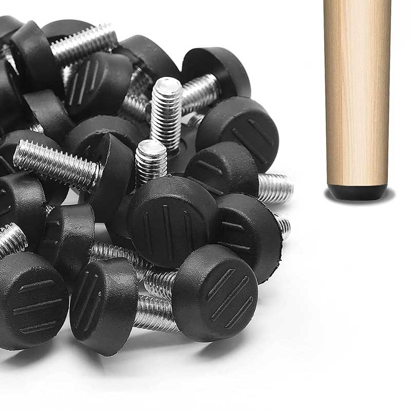 Bộ 4 - 20 Chân tăng đưa kèm chấu làm chân bàn ghế, tủ, kệ, chống trơn trượt, ẩm ướt ngành gỗ, sắt