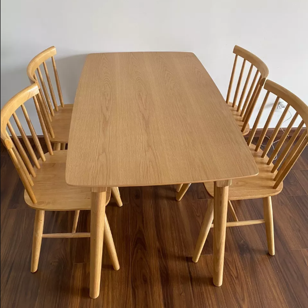 Bộ bàn ăn Song Tiện 1m2 + 4 ghế