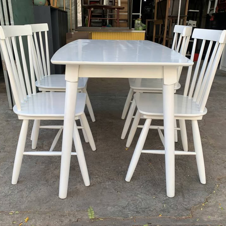 Bộ bàn ăn Song Tiện 1m2 + 4 ghế