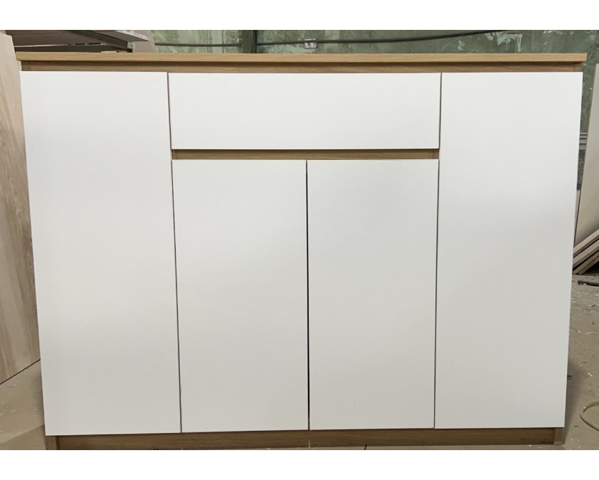 Tủ giày gỗ 4 cánh có hộc kéo TM-TG203001