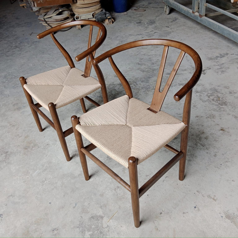 Ghế Wishbone dây đan