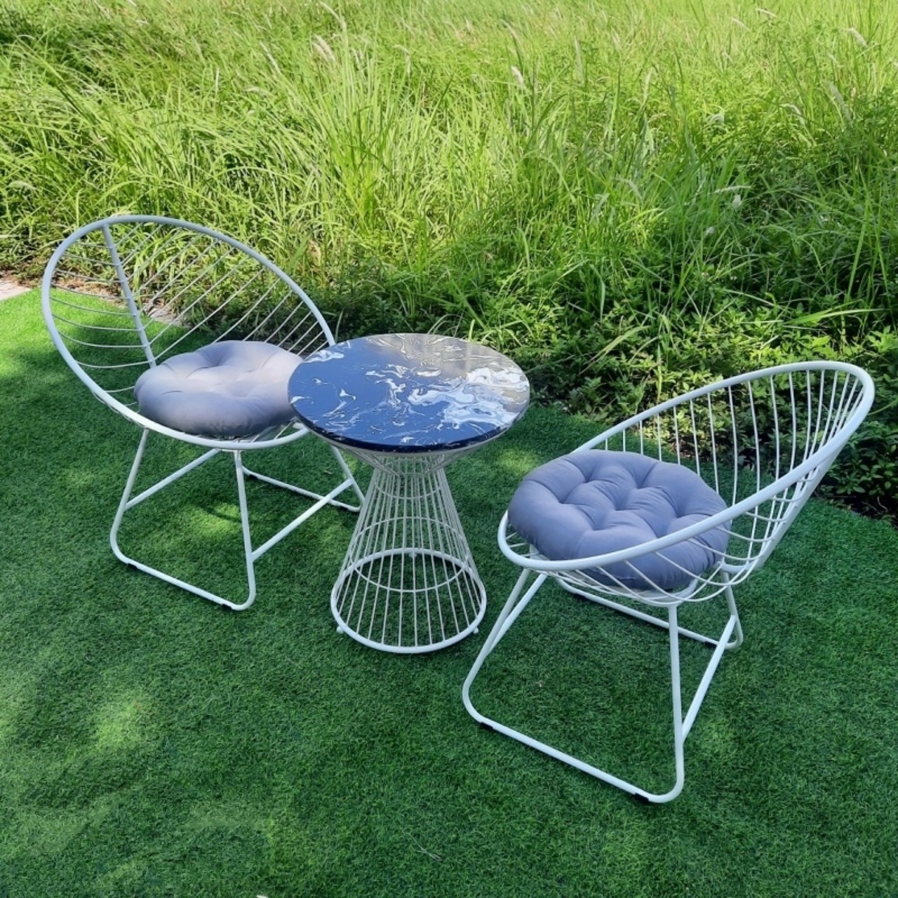 Ghế sắt hình nón (có nệm ngồi)