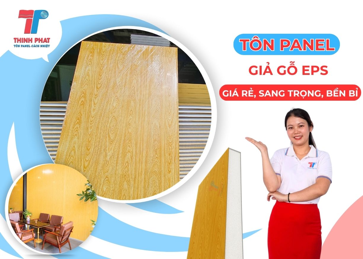 tôn panel giả gỗ