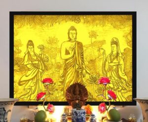 Tranh trúc chỉ Mâu Ni - Tranh tôn vinh nét đẹp của Phật giáo