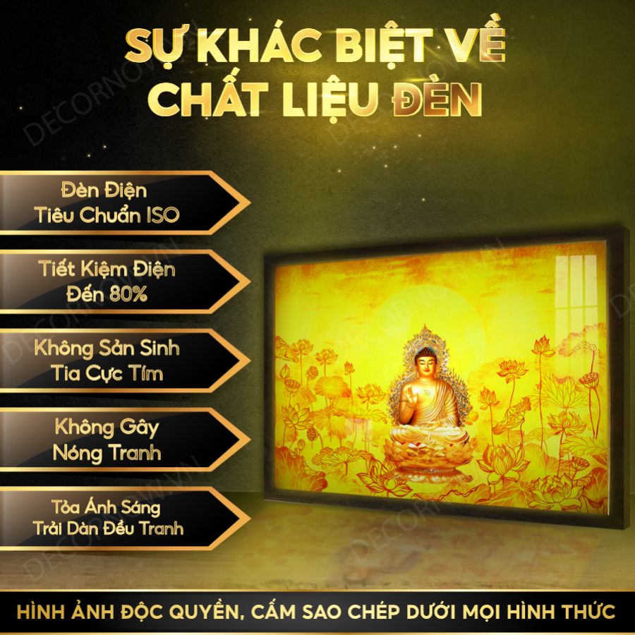 CHẤT LIỆU ĐÈN HÀO QUANG NGANG IN TRANH TRÚC CHỈ