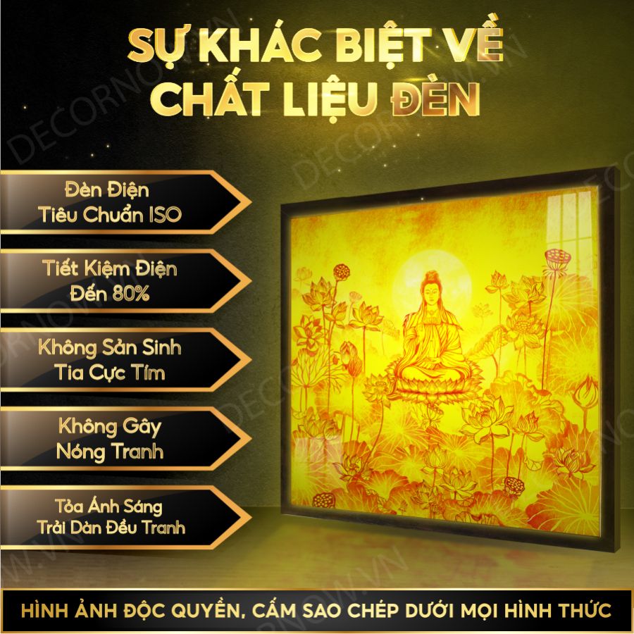 CHẤT LIỆU ĐÈN HÀO QUANG VUÔNG IN TRANH TRÚC CHỈ