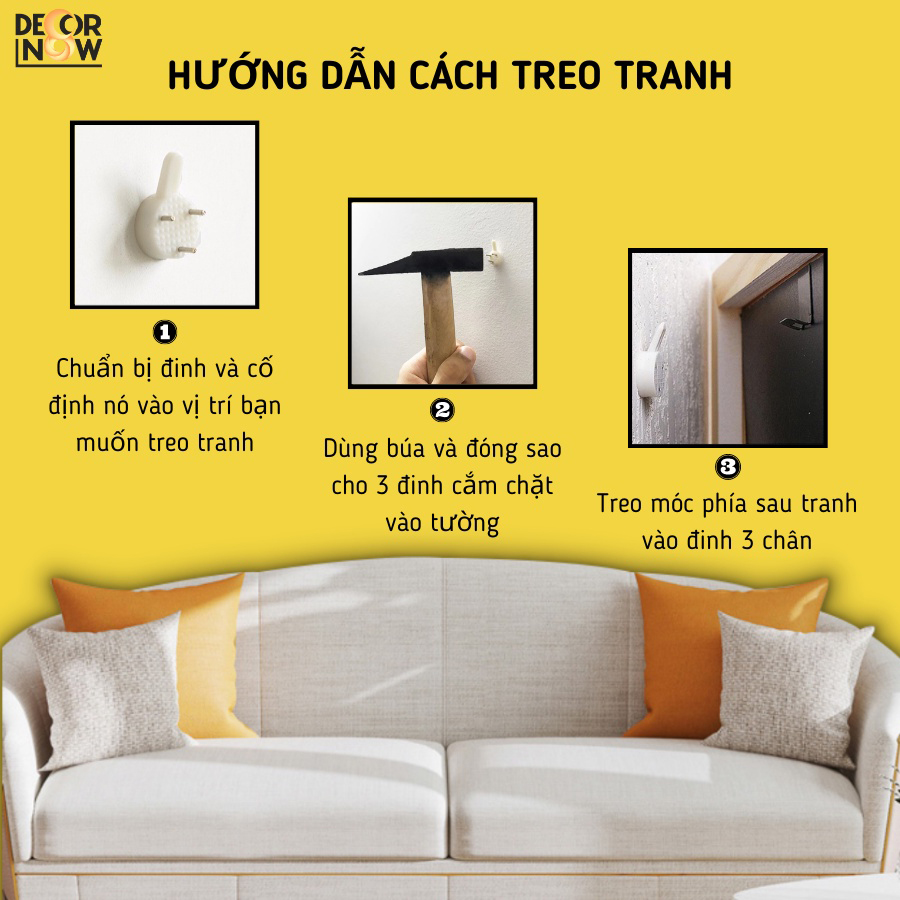 Tranh Tráng Gương Tròn Bán Nguyệt Họa Tiết Đối Xứng Độc Đáo HYX-8025 4 hdan treo tranh