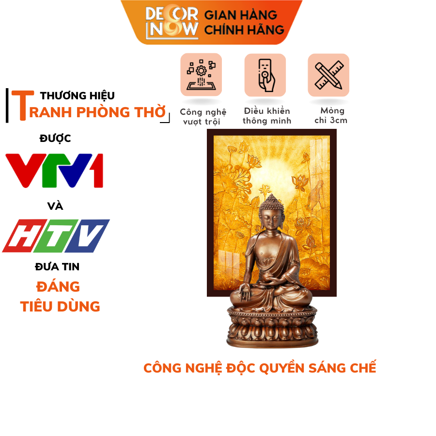 Tranh Trúc Chỉ Đứng In Hoa Sen DECORNOW DCN-TC272
