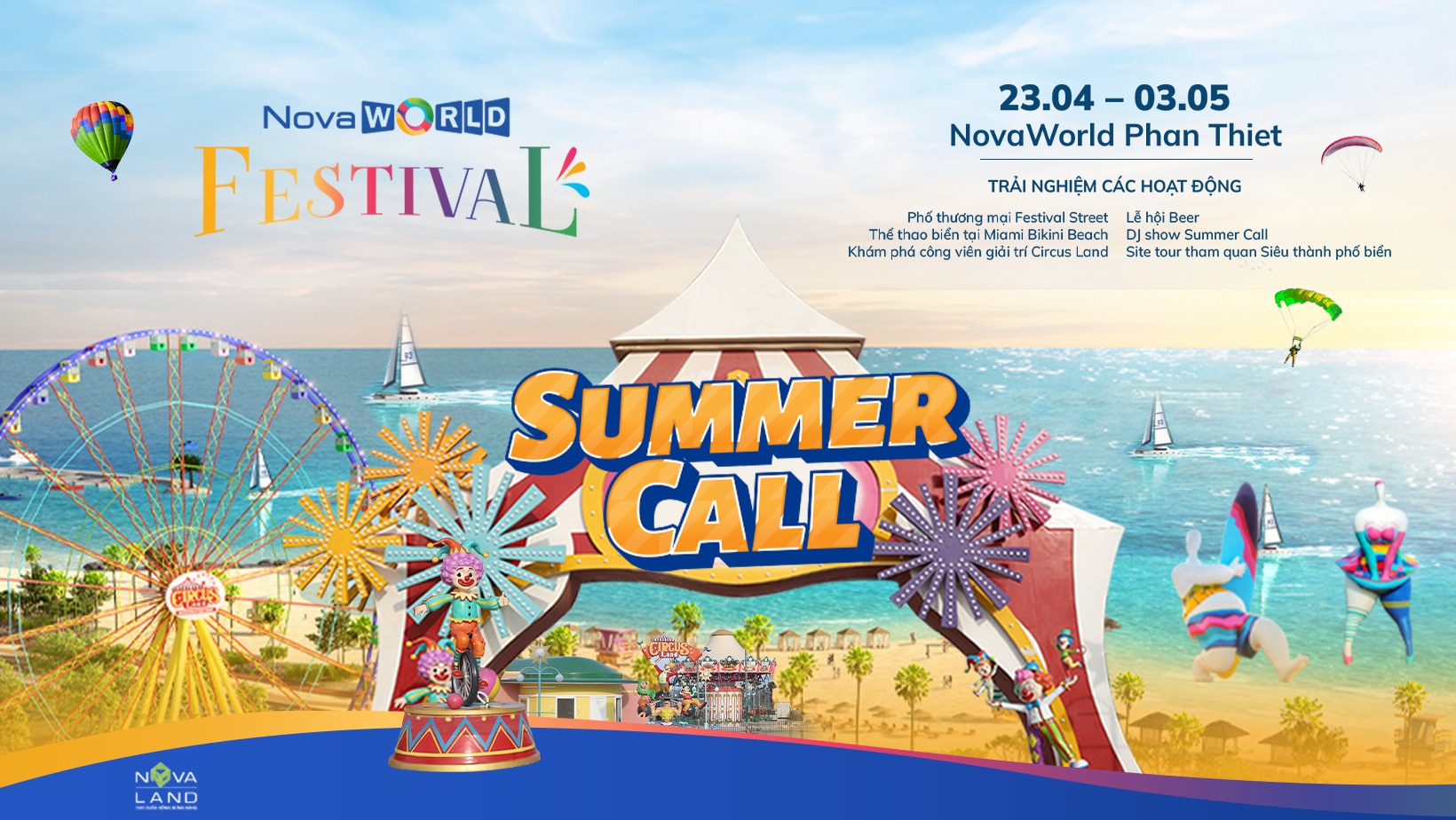 Lễ hội miền nhiệt đới Summer Festival dịp 30/4 tại Novaworld Phan Thie