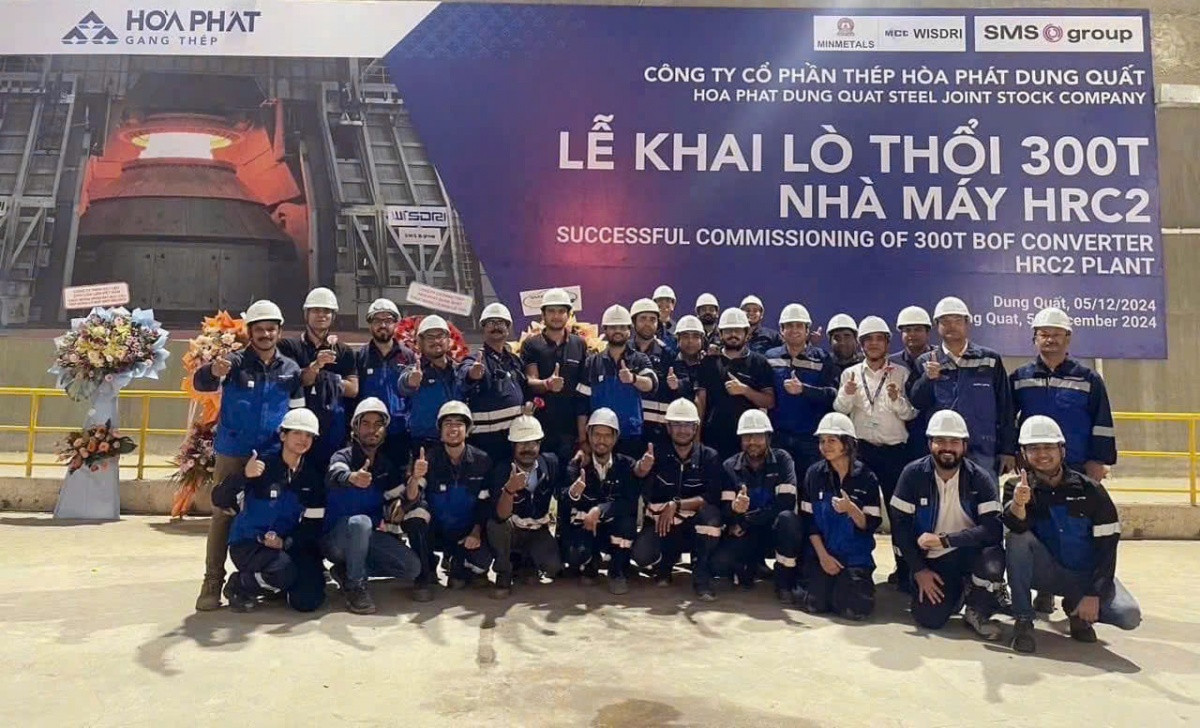 Hòa Phát (HPG) chính thức khai lò tại siêu dự án thép 85.000 tỷ đồng
