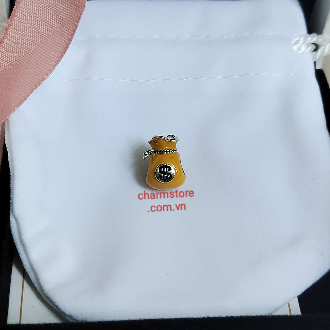 CHARM TÚI TIỀN $ SƠN VÀNG