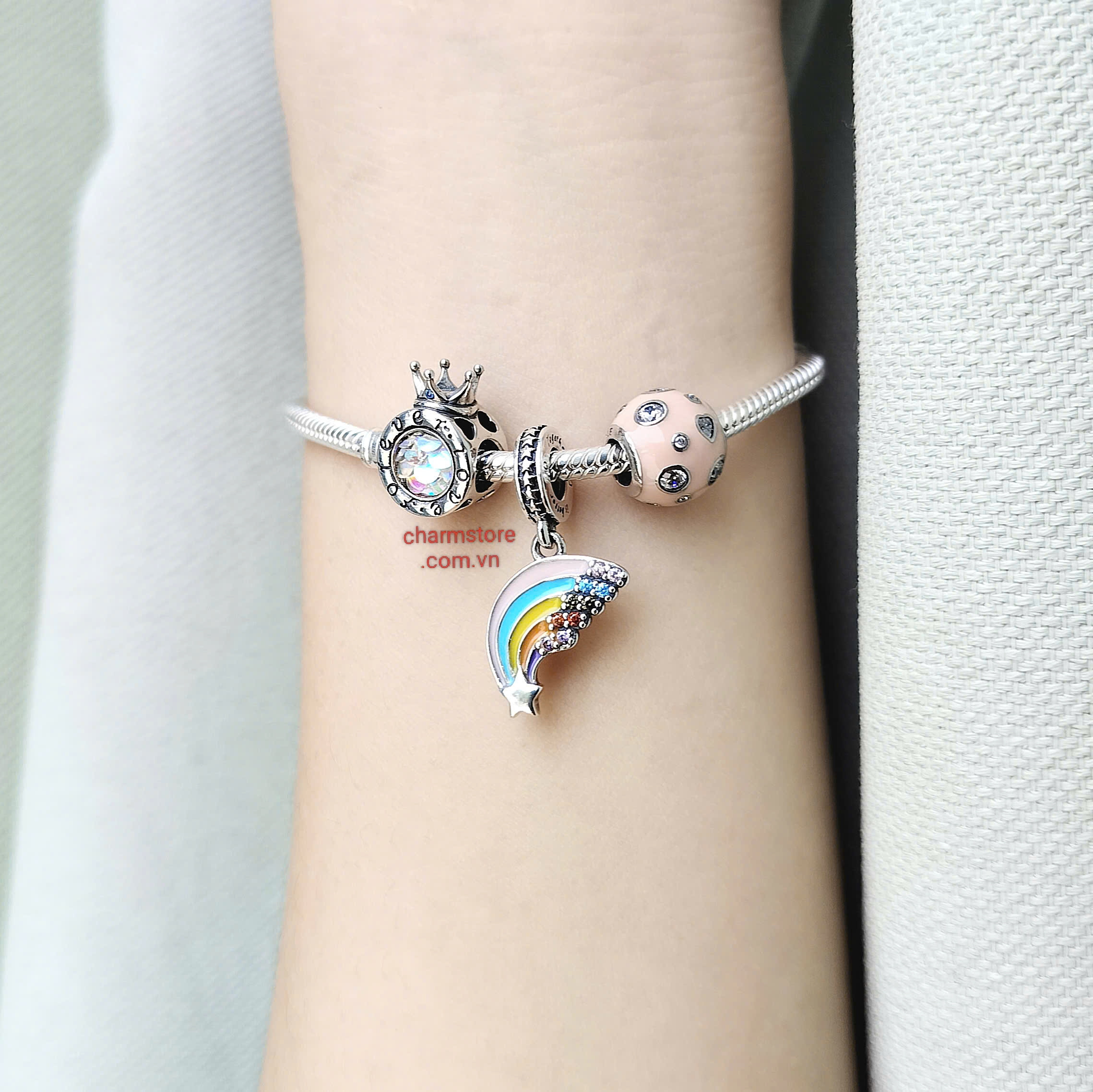 VÒNG CHARM MỆNH HOẢ CẦU VỒNG SAU MƯA MIX VƯƠNG MIỆN
