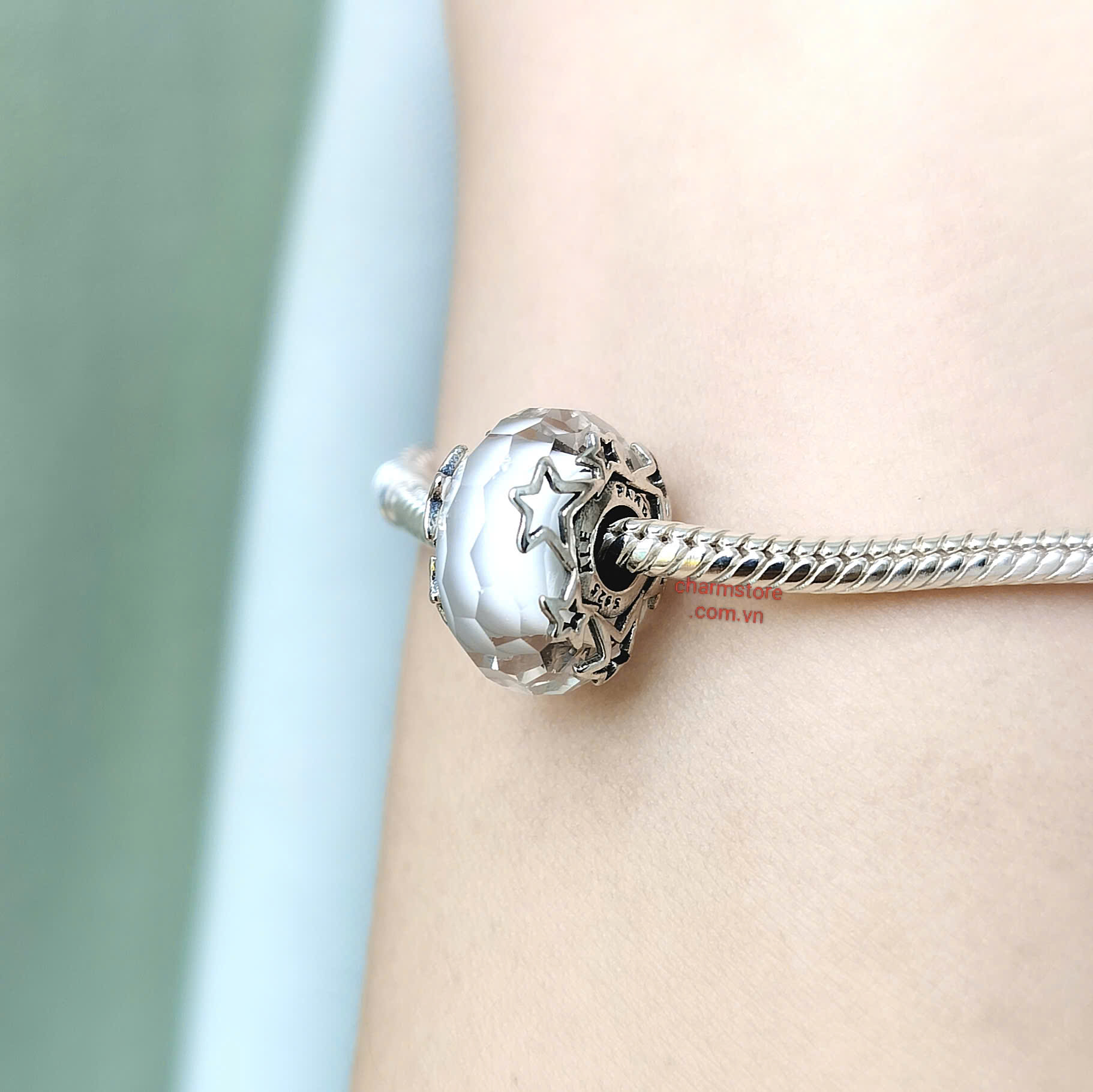 MURANO MẶT CẮT TRẮNG VIỀN SAO