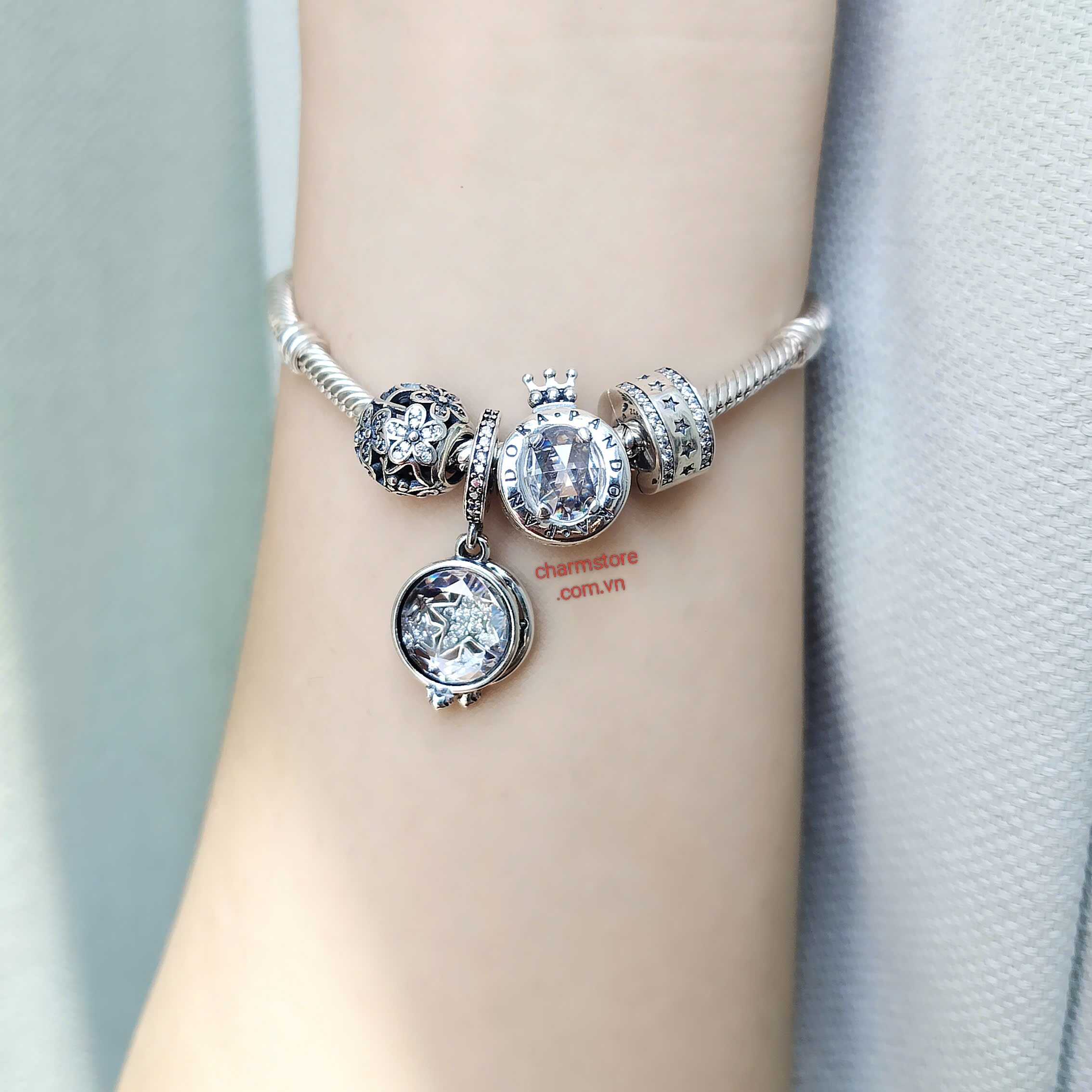 BỘ VÒNG SAO MAY MẮN MIX LÔG VƯƠNG MIỆN ĐÁ TRẮNG