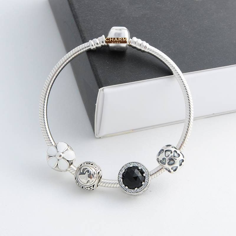 VÒNG CHARM CUNG HOÀNG ĐẠO MIX ĐÁ ĐEN