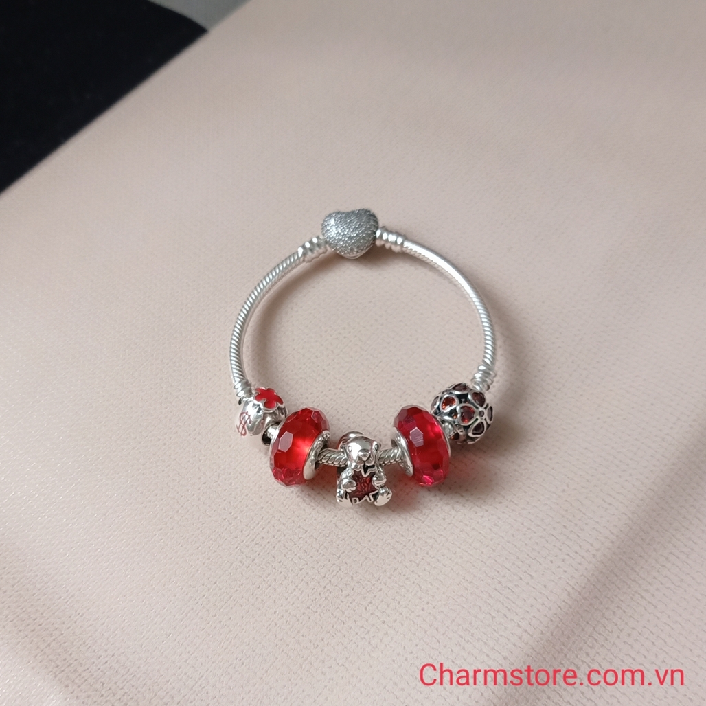 VÒNG CHARM TÚI TIỀN ĐỎ CỎ MAY MẮN