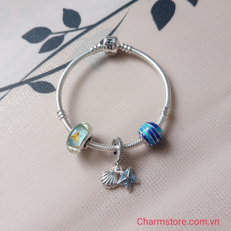 VÒNG CHARM.BIỂN XANH CÁT VÀNG