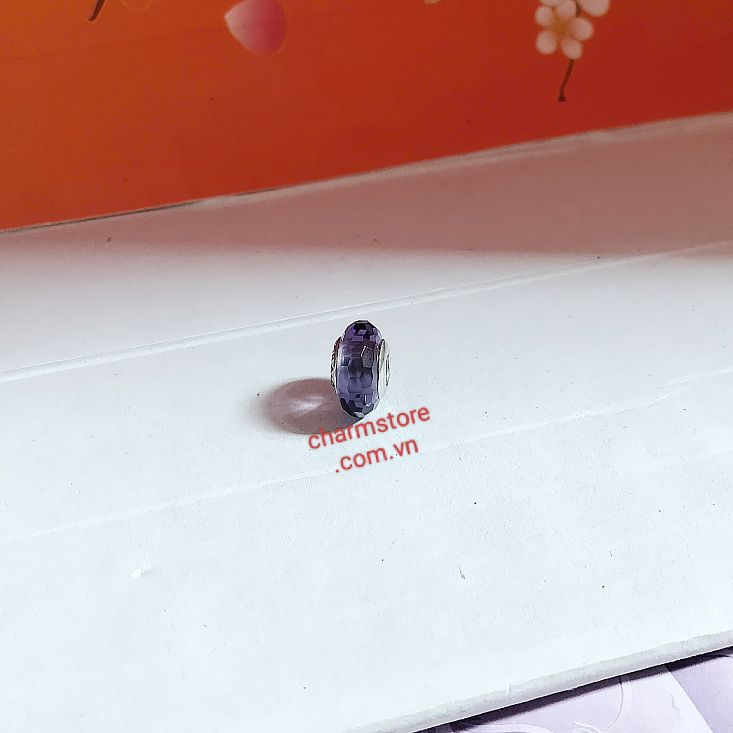 CHARM MURANO MẶT CẮT TÍM HUẾ
