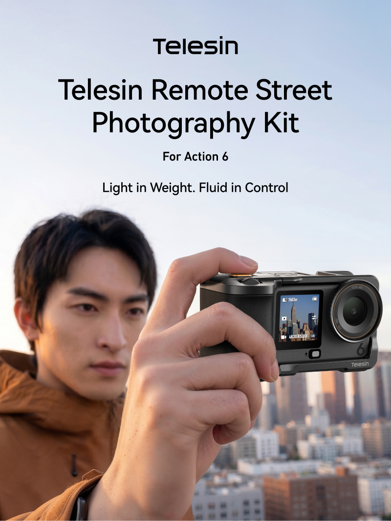 Bộ chụp ảnh Telesin Remote Street Photography Kit for OSMO Action 6 - S6-FMS-47-TDJ