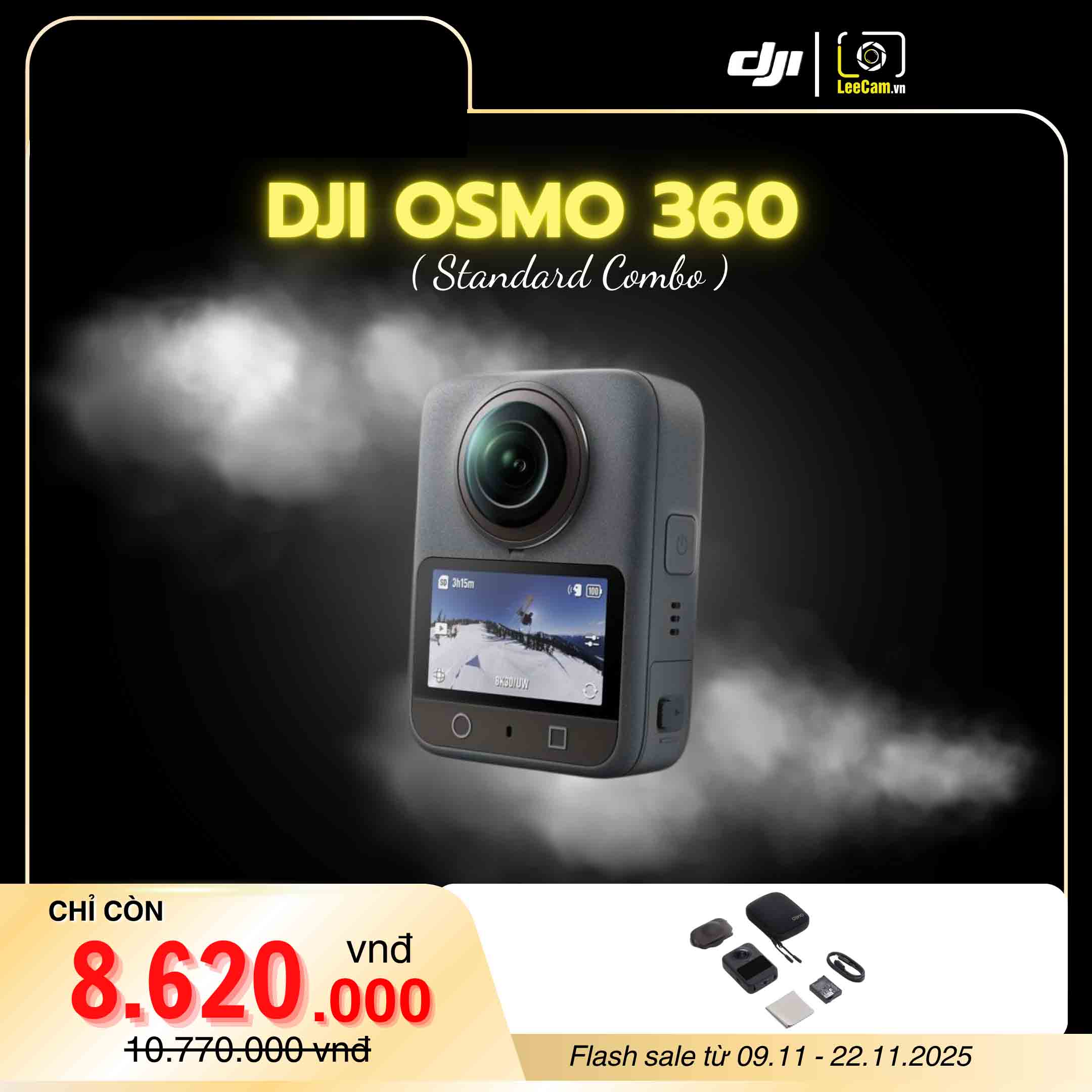 (New) DJI Osmo 360 Standard Combo | Hàng Chính Hãng (giảm giá)