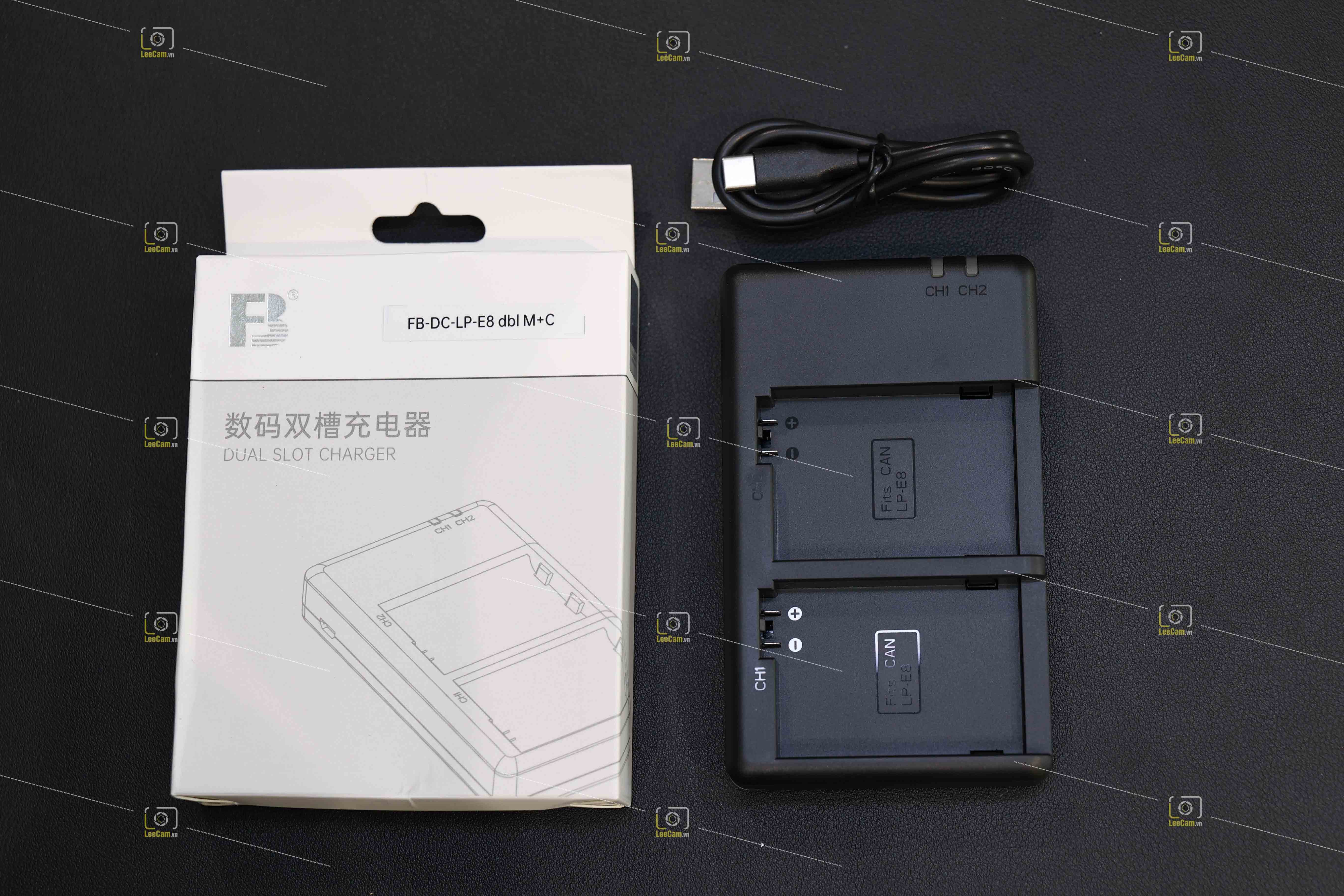 Sạc đôi LP-E8 Hãng FB