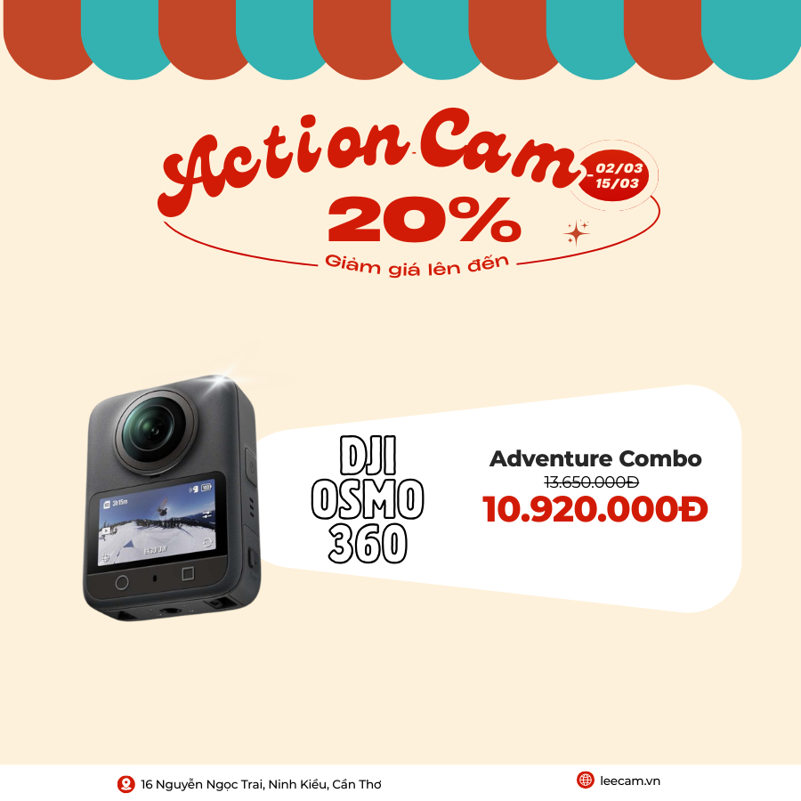 (New) DJI Osmo 360 Adventure Combo | Hàng Chính Hãng (giảm giá)