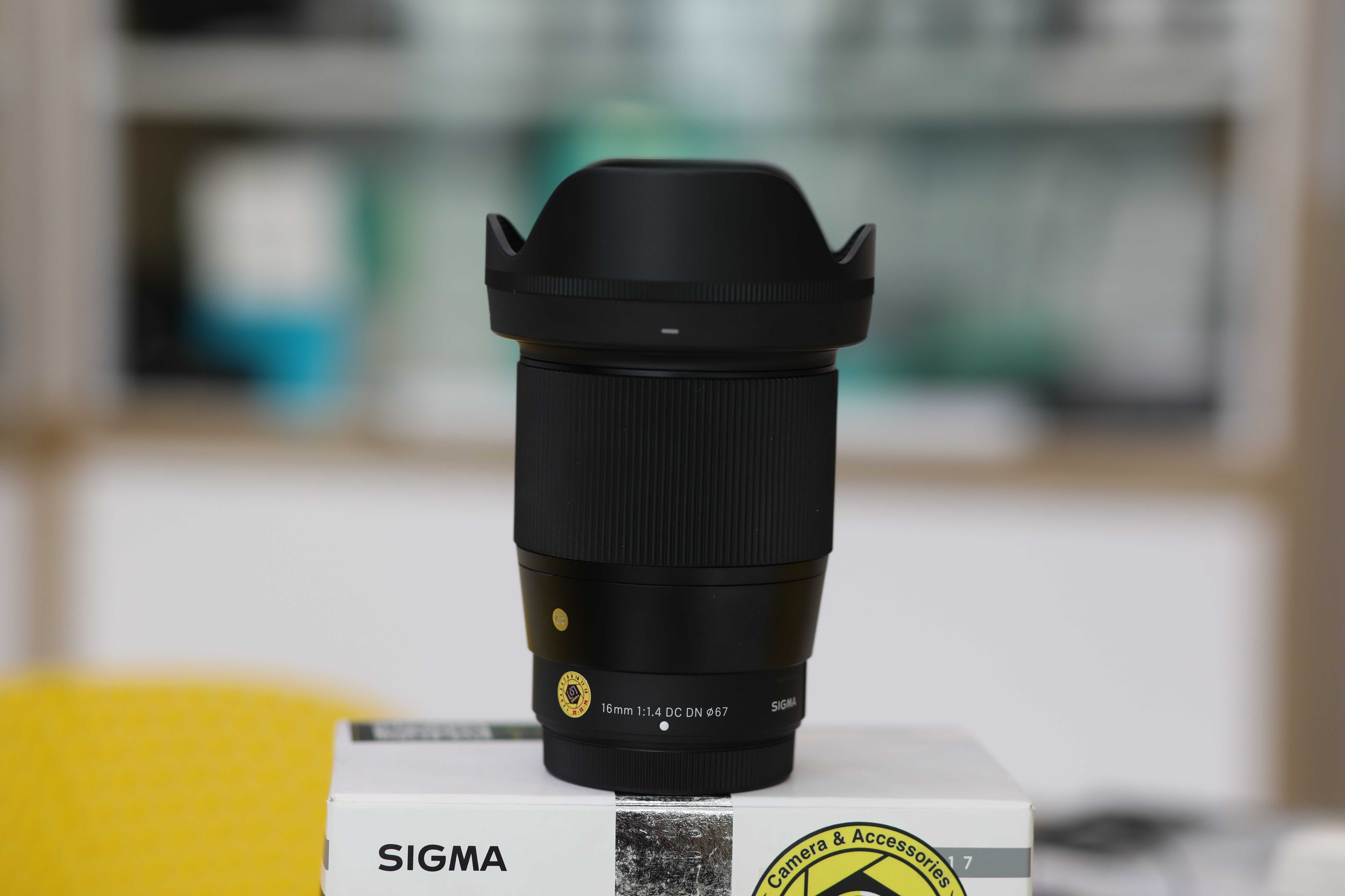 [Likenew fullbox] Lens Sigma 16mm f/1.4 DC DN For Fujifilm