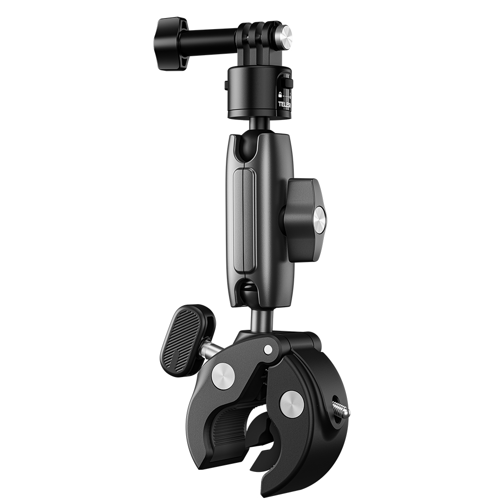 Telesin Crab claw clamp mount with quick release for action camera - S3-HBM-01