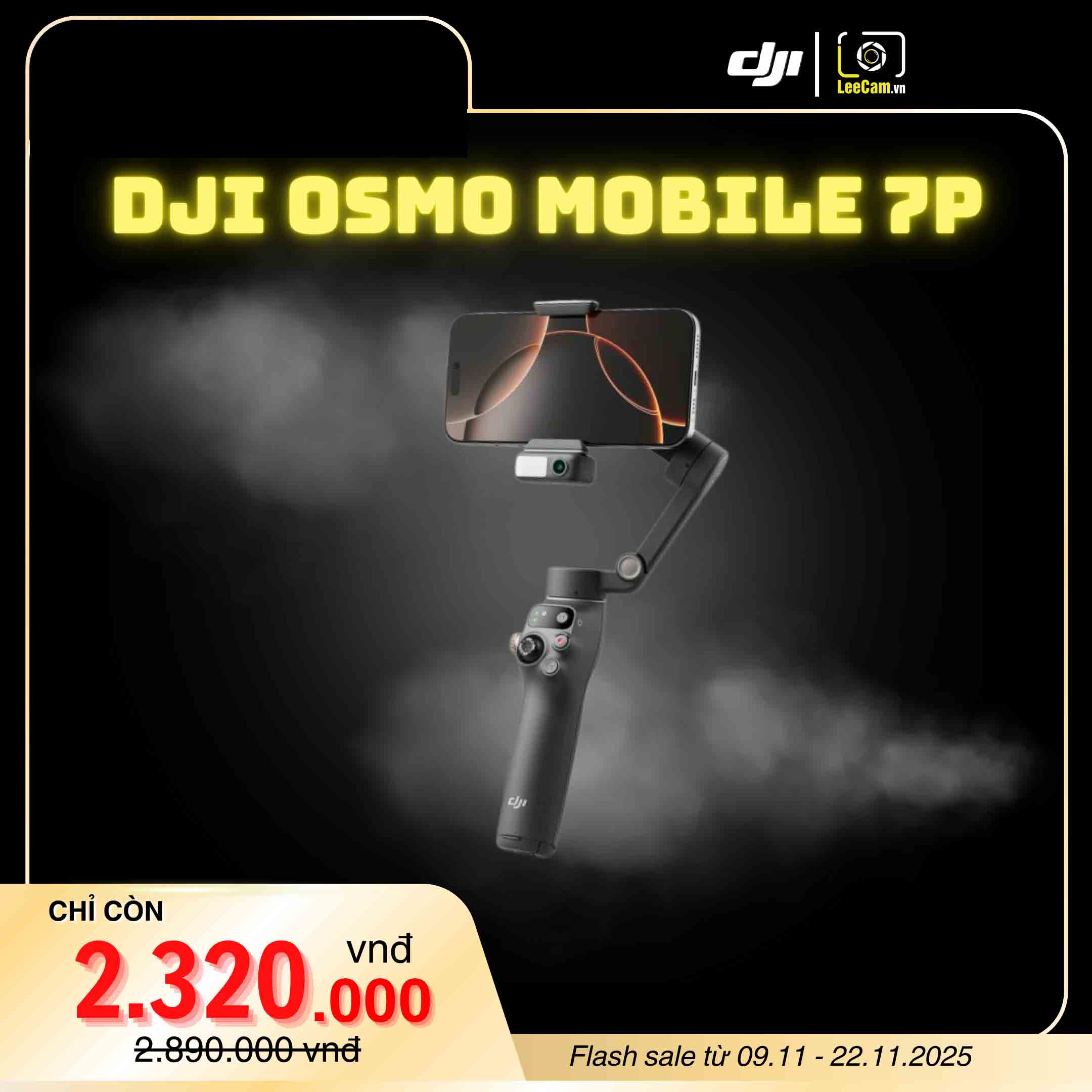 (New) Gimbal DJI Osmo Mobile 7P (DJI OM 7P) | Hàng Chính Hãng (giảm giá)