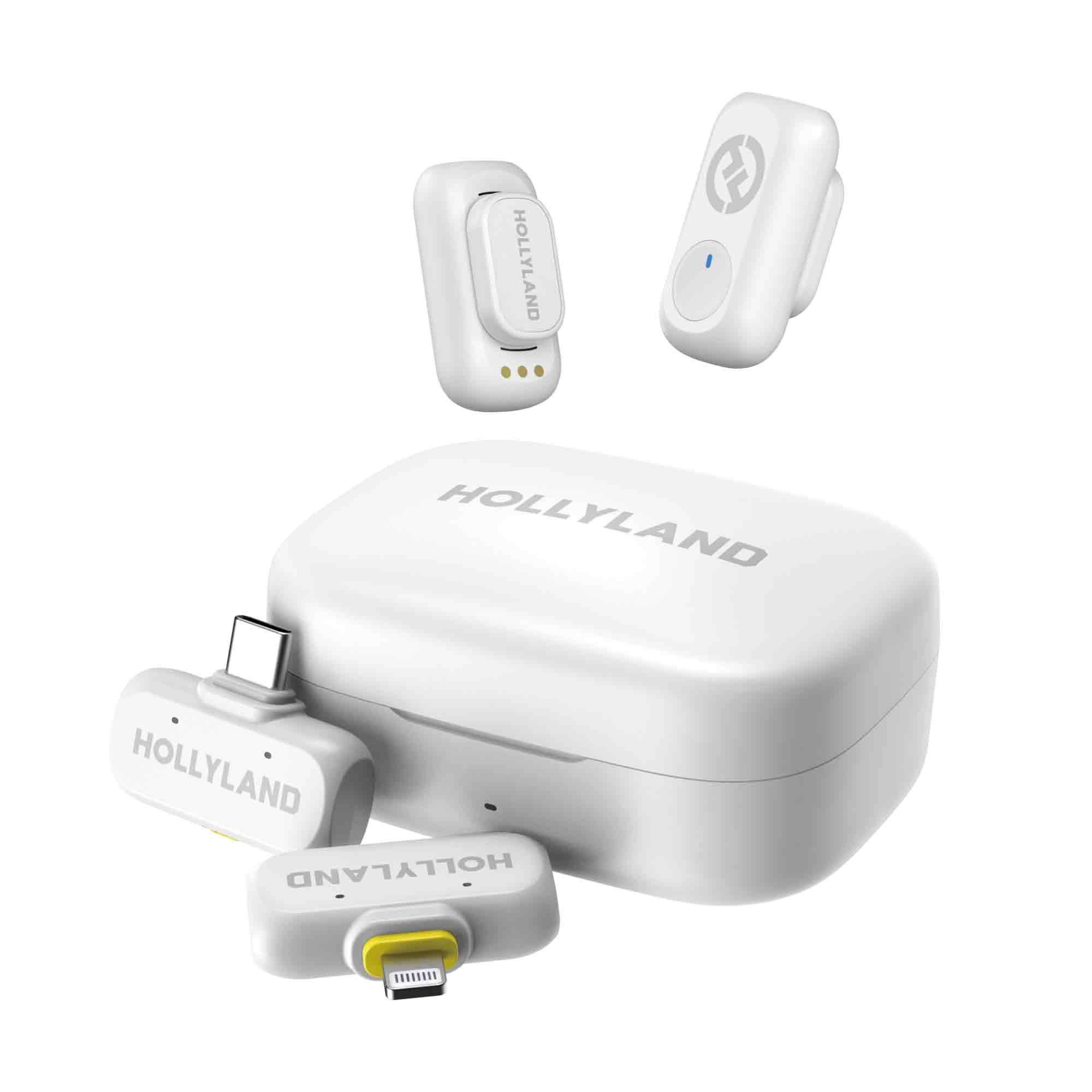Bộ Micro không dây Hollyland LARK A1 Combo Ivory White