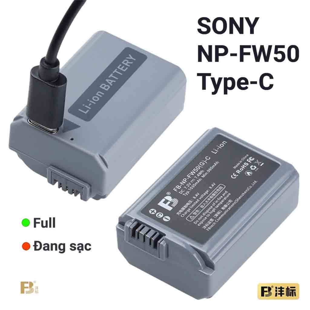 Sony FW50 Type-C 980 mAh | Pin máy ảnh sạc trực tiếp FB