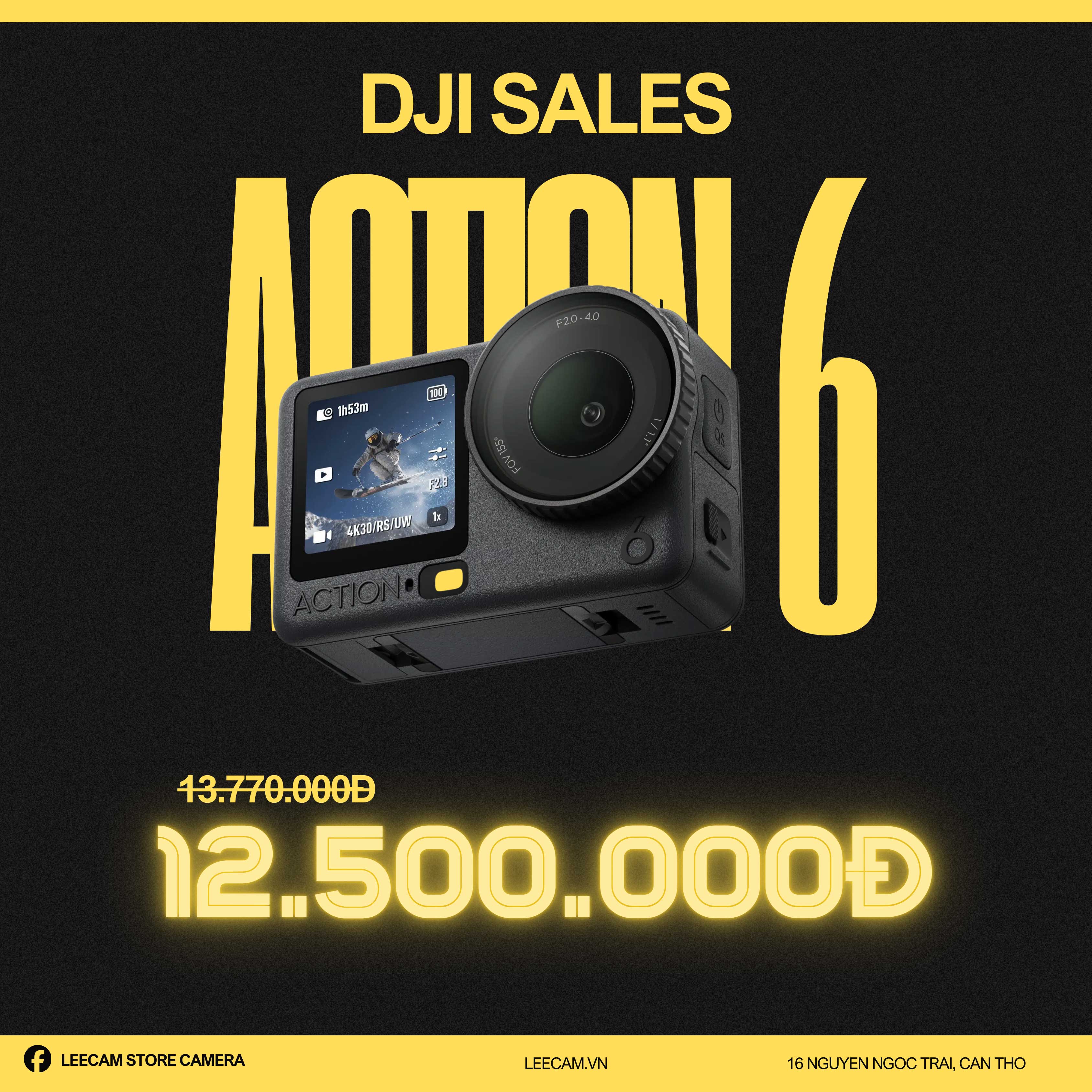 (New) DJI Osmo Action 6 | Hàng Chính Hãng