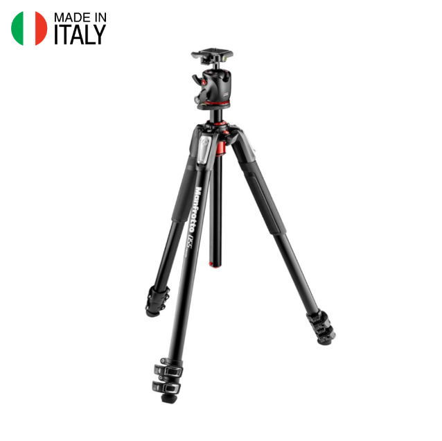 BỘ CHÂN MÁY ẢNH MANFROTTO 055 ALU 3-S KIT BALL HEAD Q2 (MK055XPRO3-BHQ2)