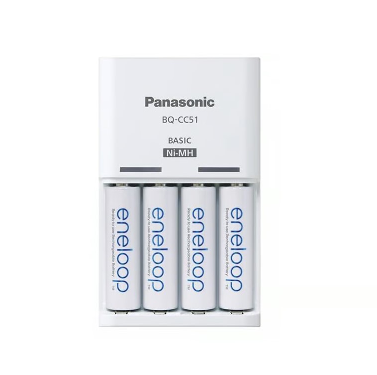 Bộ Pin sạc Eneloop Panasonic 1.2V 1900mAh+Sạc Panasonic BQ-CC51C | hàng nhập khẩu