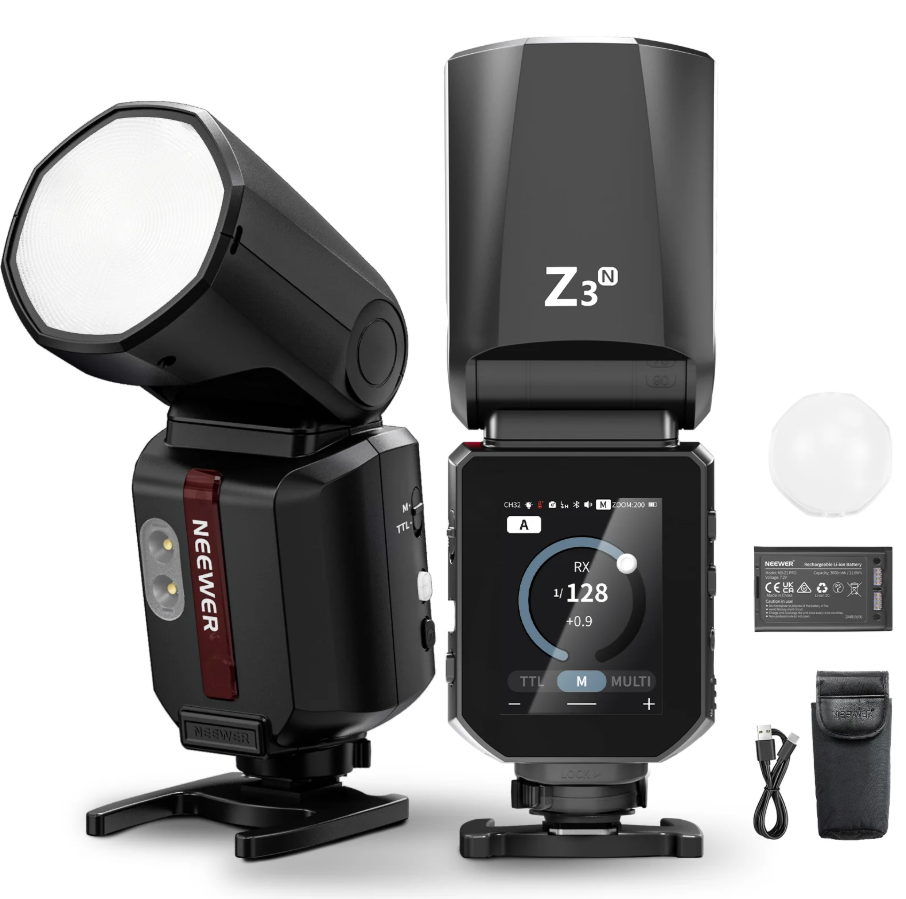 NEEWER Z3 100Ws 2.4G for NikonTTL Round Head Flash Speedlite