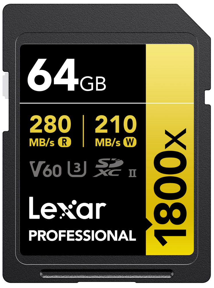 Thẻ nhớ Lexar 64GB Professional 1800x UHS-II SDXC Card V60
