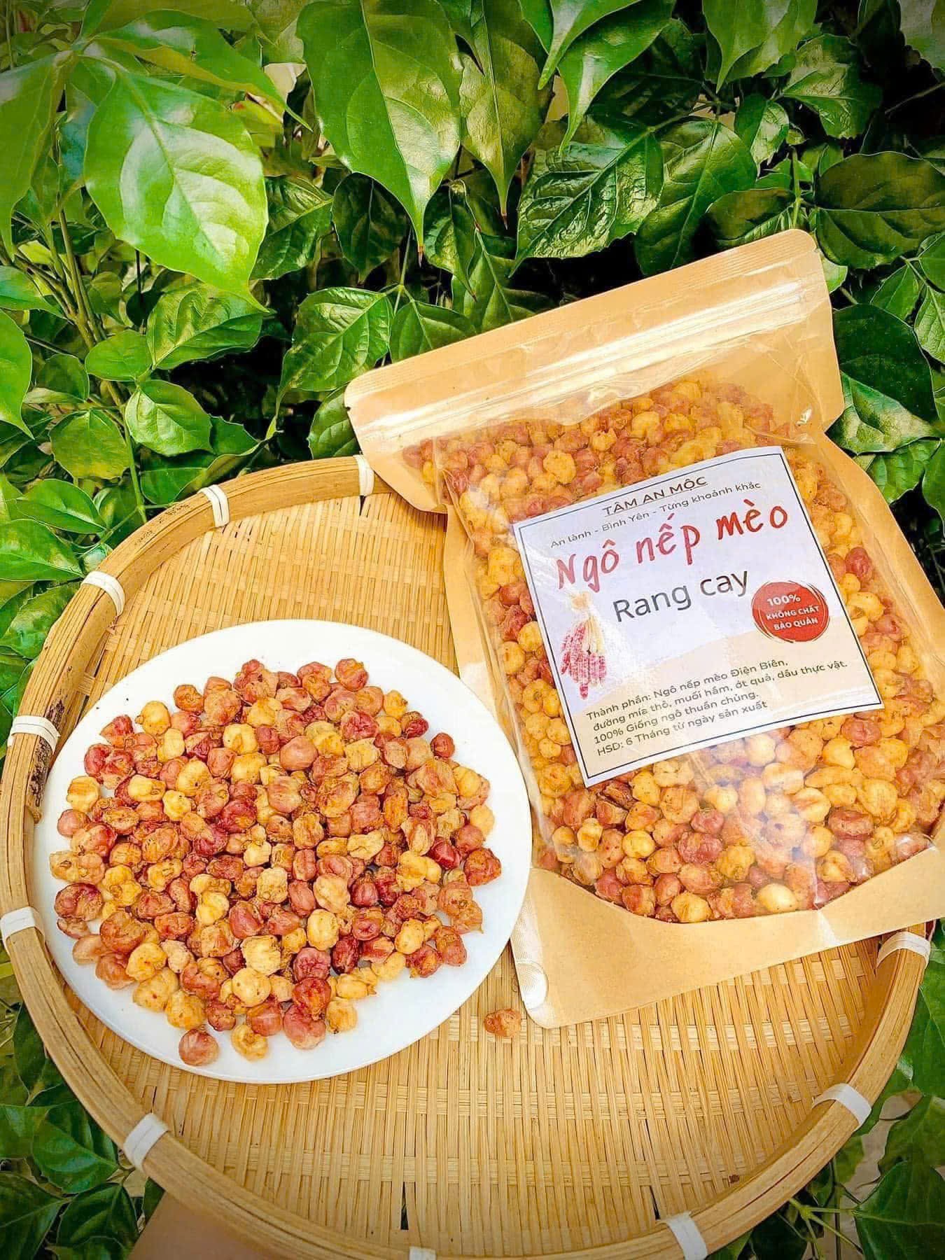 Ngô Nếp Mèo Rang Cay