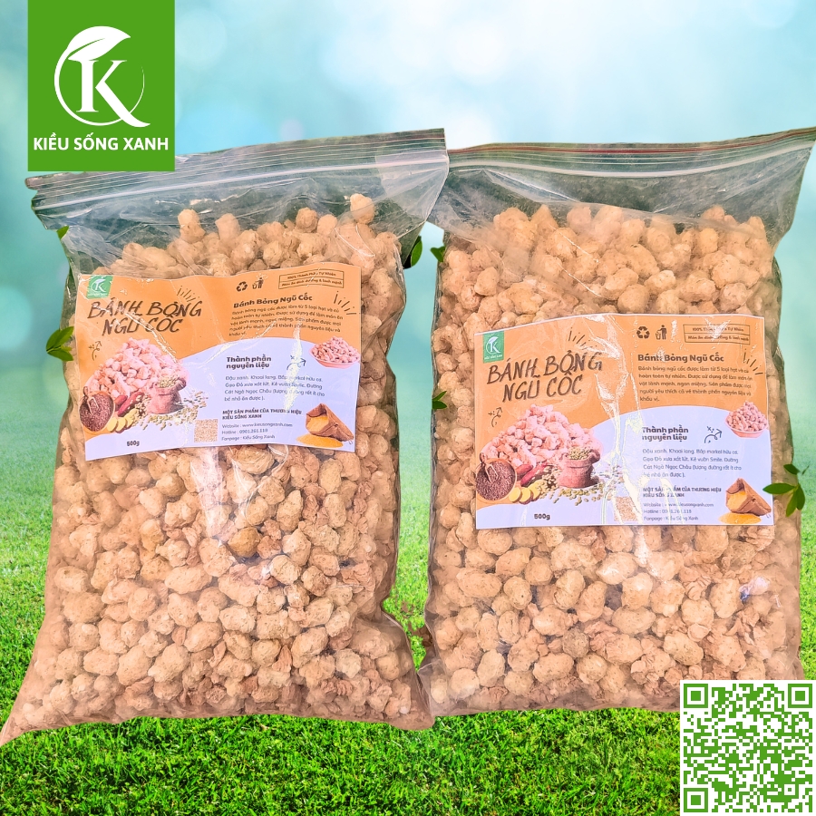 Bánh Bỏng Ngũ Cốc 100% Hạt và Củ Tự Nhiên