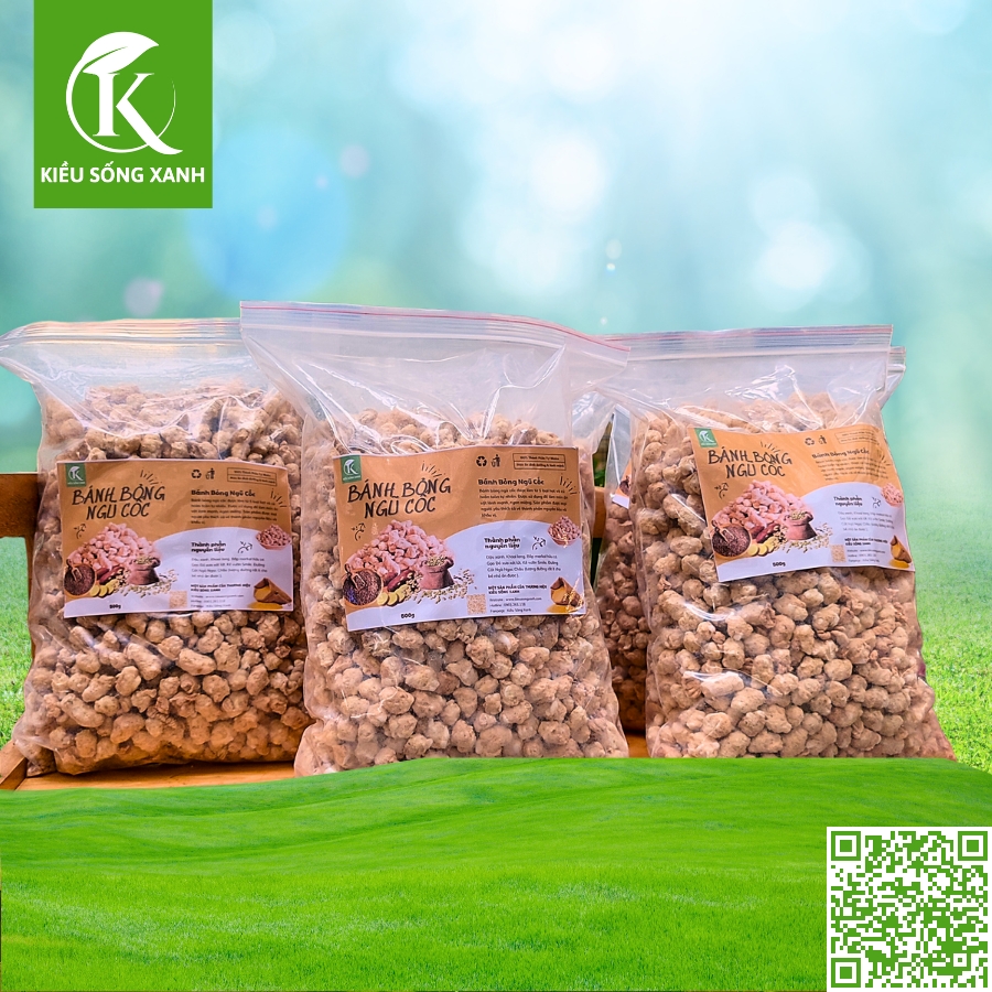 Bánh Bỏng Ngũ Cốc 100% Hạt và Củ Tự Nhiên