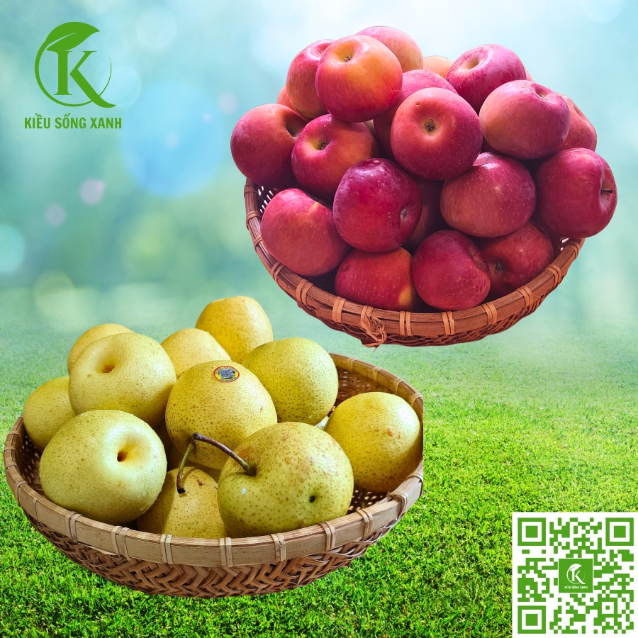 Táo Mật Phú Sỹ và Lê Mật Hà Giang (2kg)