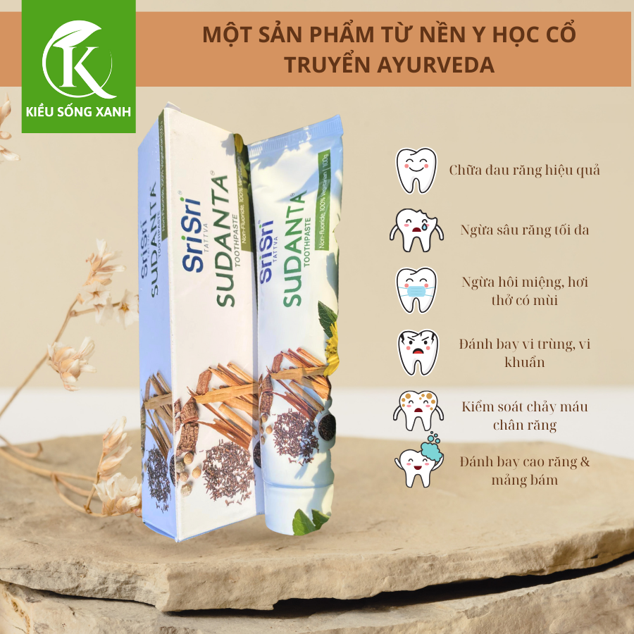 Kem Đánh Răng Sudanta Srisri 100g