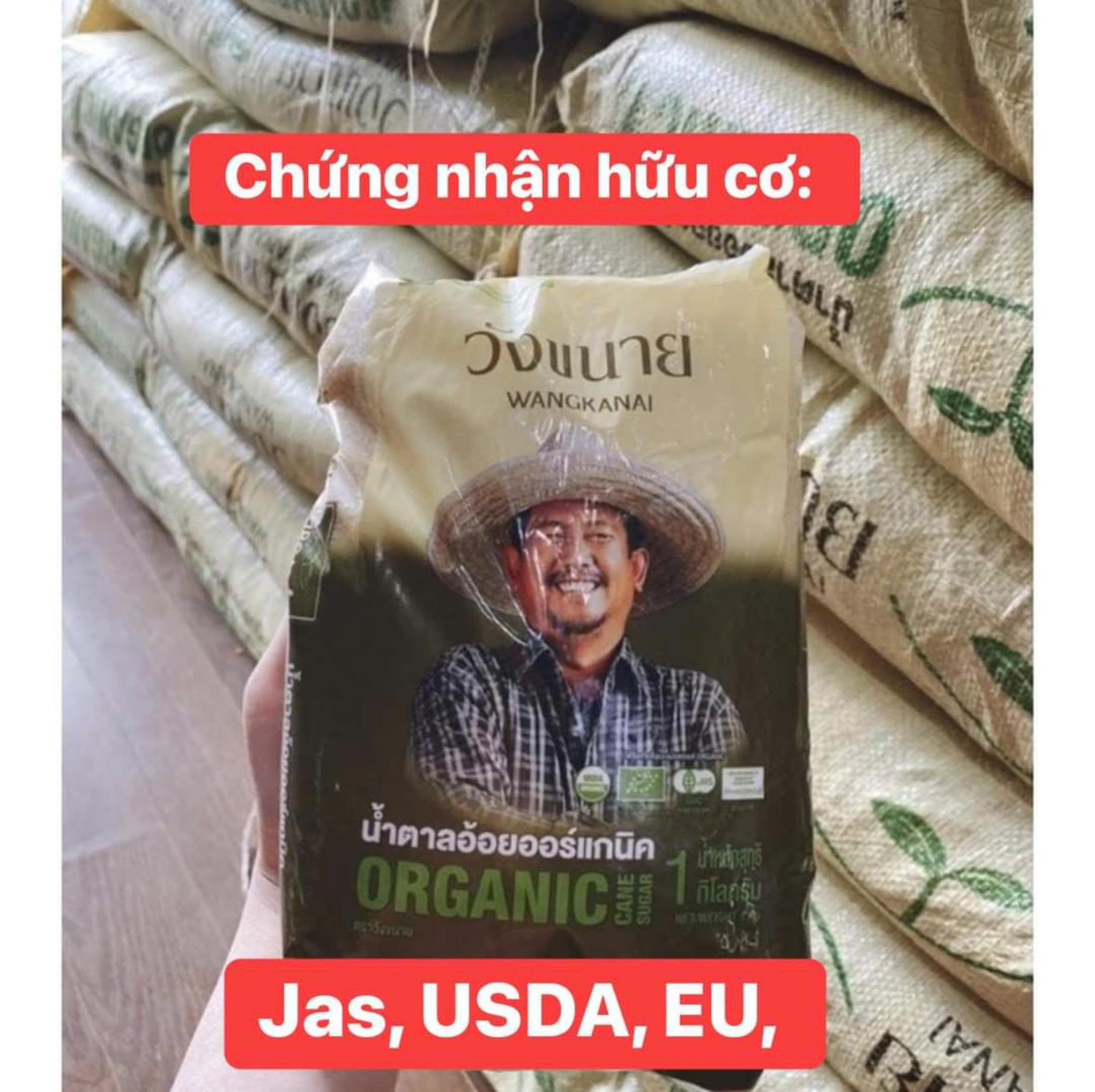 Đường hữu cơ Thái Lan Wangkanai 1kg