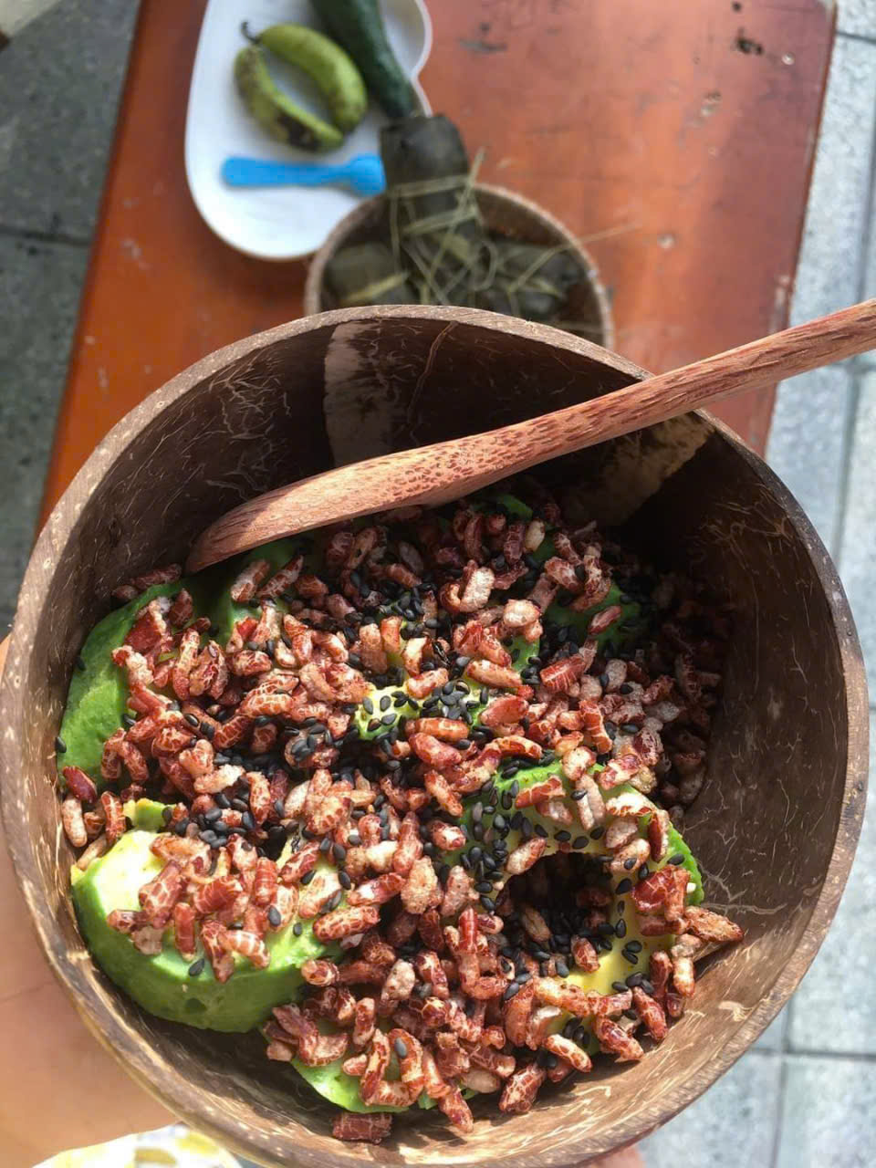 Cốm gạo lứt rong biển sấy