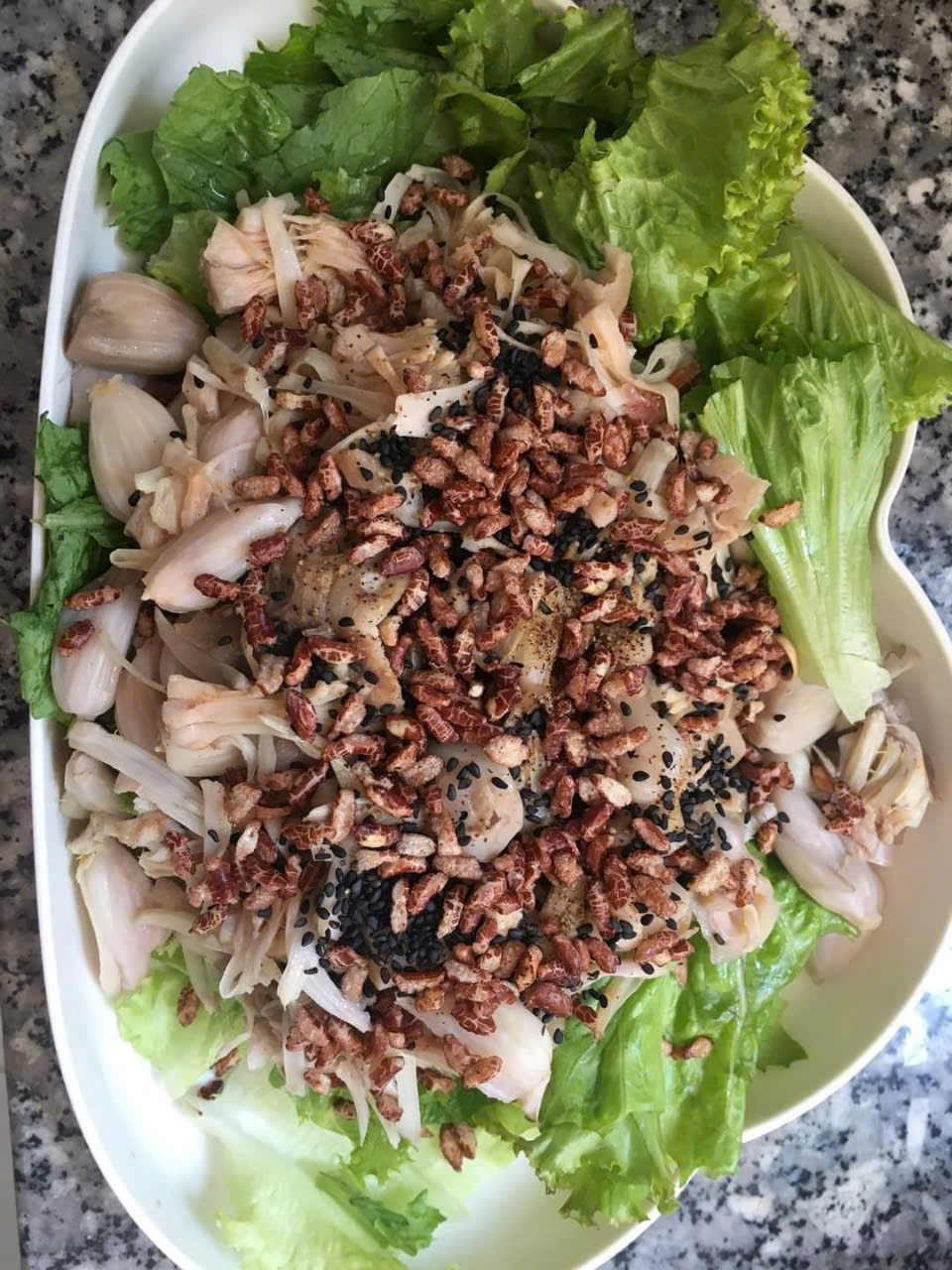 Cốm gạo lứt rong biển sấy