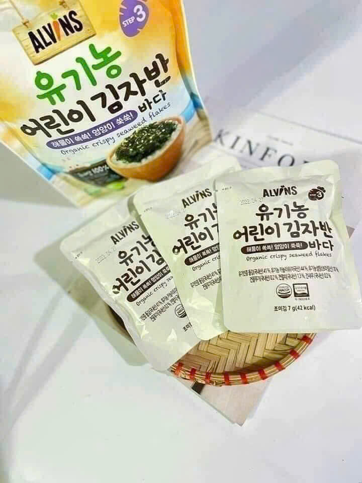 RONG BIỂN RẮC CƠM HỮU CƠ _ Vị rau củ Alvins