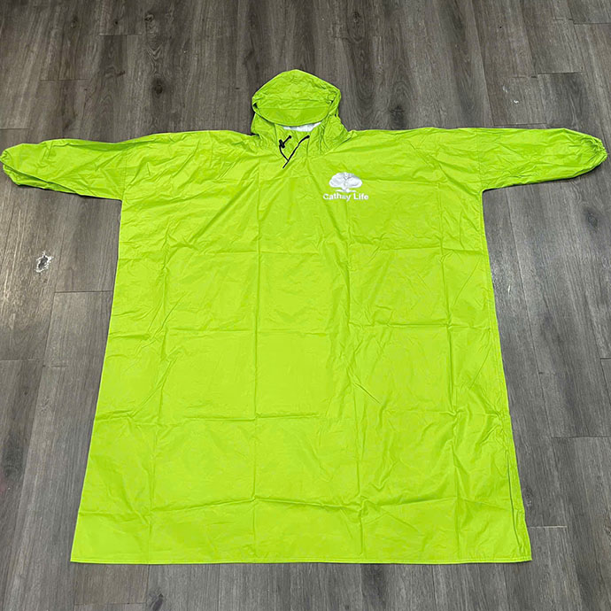 CT 266 - ÁO MƯA DÙ TỔ ONG BÍT XANH BÍCH IN LOGO
