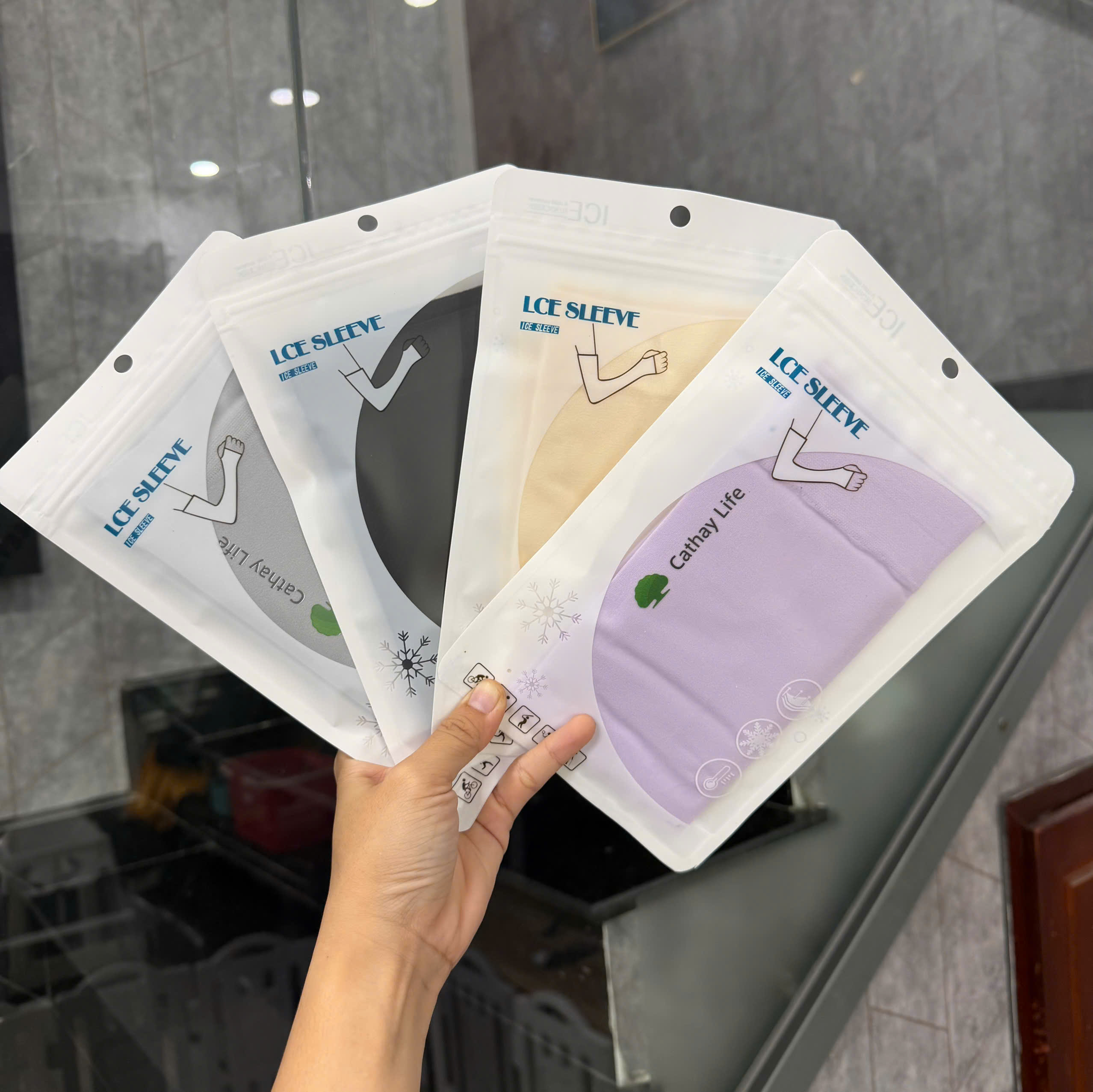 CT457 - GĂNG TAY CHÔNG NẮNG IN LOGO THEO YÊU CẦU