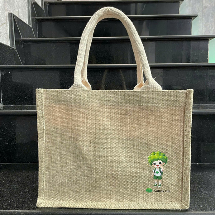 CT 461- TÚI VẢI ĐAY CATHAY IN LOGO (MẪU MỚI)