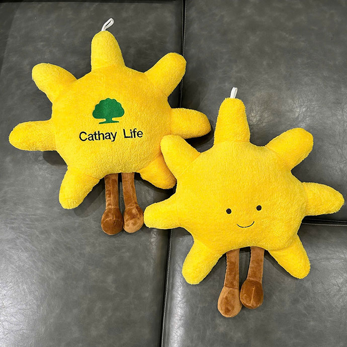 CT450- GỐI BÔNG MẶT TRỜI THÊU LOGO