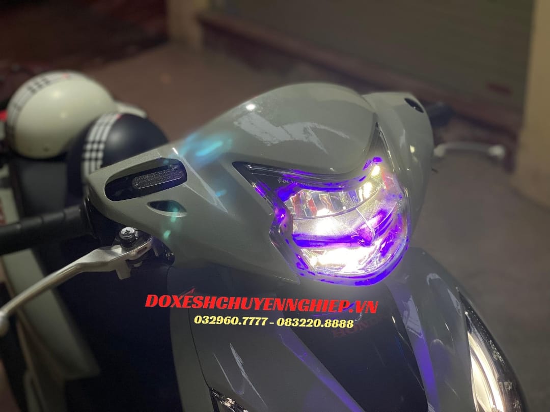 Chóa led 2 tầng VISION 2021-2023 mầu tím | Đồ chơi xe SH Chóa Led 2 Tầng Vision 2021-2023 Mầu Tím | Đồ Chơi Xe Sh